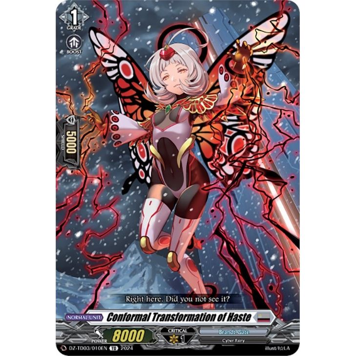 Image for Conformal Transformation of Haste (DZ-TD03/010EN) (DZ-TD03) - Cardfight Vanguard