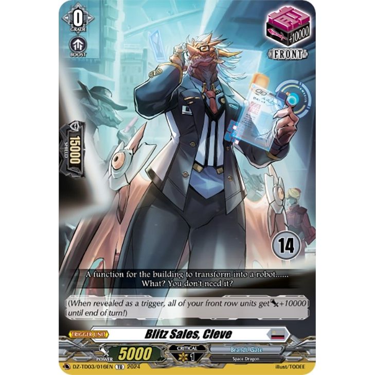 Image for Blitz Sales, Cleve (14) (DZ-TD03/016EN) (DZ-TD03) - Cardfight Vanguard