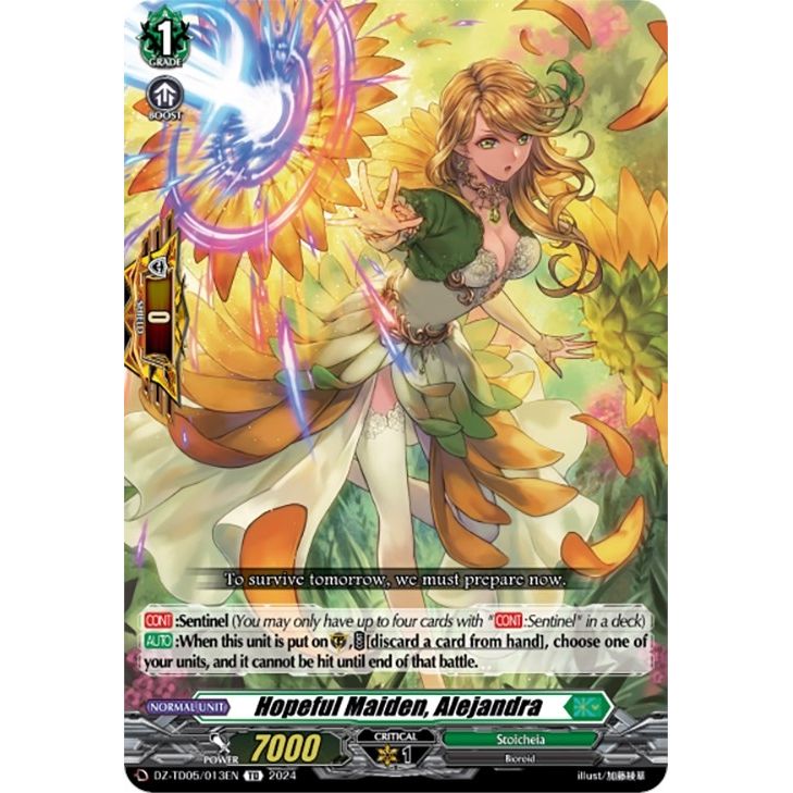 Image for Hopeful Maiden, Alejandra (DZ-TD05/013EN) (DZ-TD05) - Cardfight Vanguard