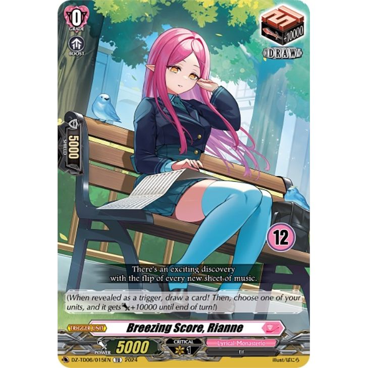 Image for Breezing Score, Rianne (12) (DZ-TD06/015EN) (DZ-TD06) - Cardfight Vanguard