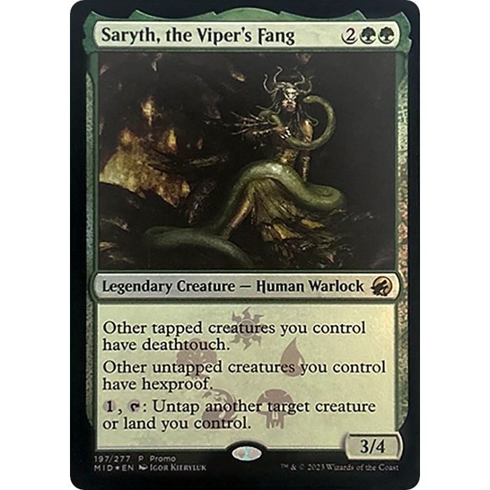 Image for Saryth, the Viper's Fang (197) (MEDIA) - Magic: The Gathering