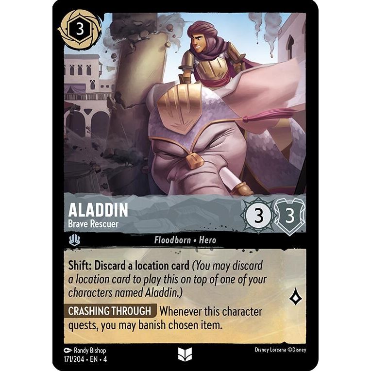 Image for Aladdin - Brave Rescuer (171/204) (4) - Disney Lorcana