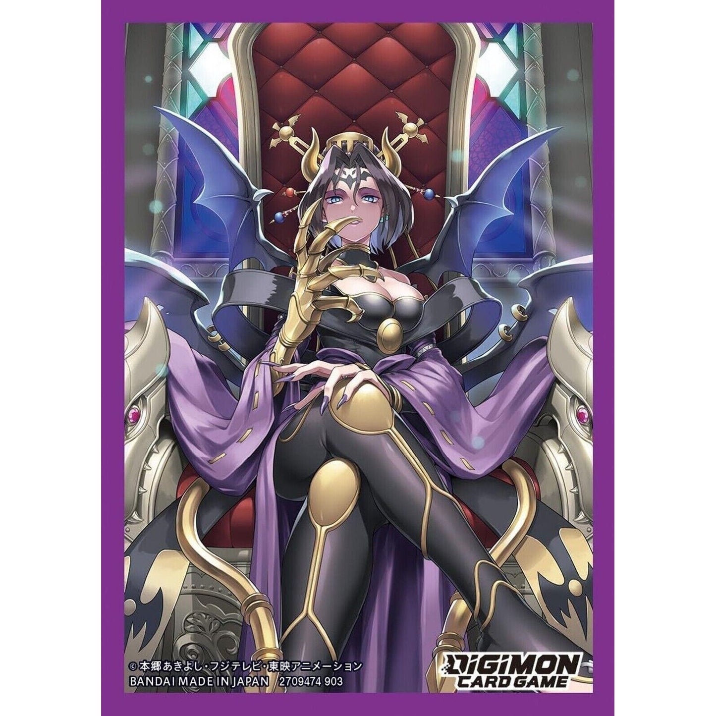 Image for Digimon Card Game Official Sleeves - Digimon Lilithmon Card Sleeves 2024 (60-Pack) - Card Sleeves