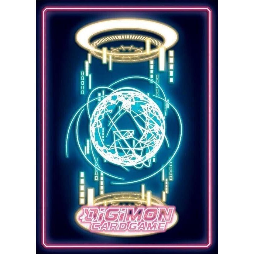 Image for Digimon Card Game Official Sleeves - Digimon Neon Card Sleeves 2024 (60-Pack) - Card Sleeves