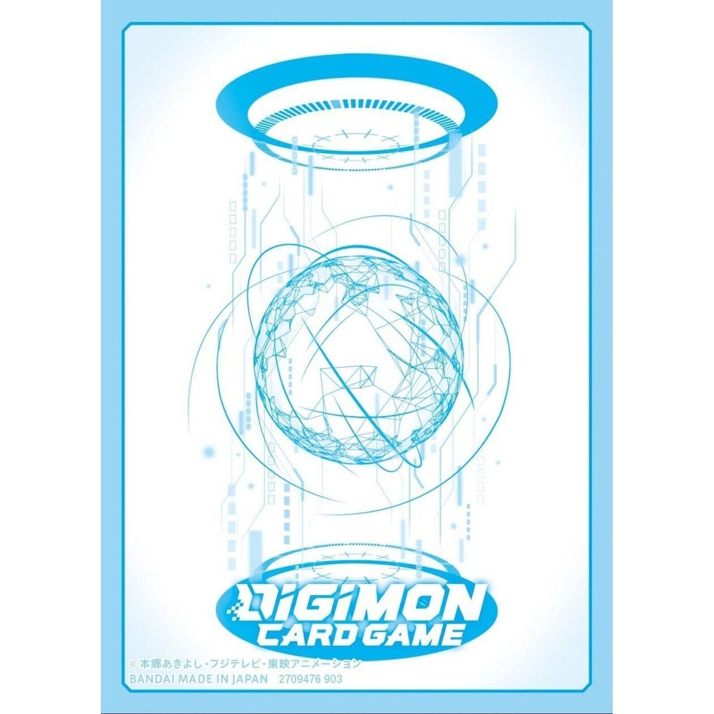 Image for Digimon Card Game Official Sleeves - Digimon Blue Card Sleeves 2024 (60-Pack) - Card Sleeves