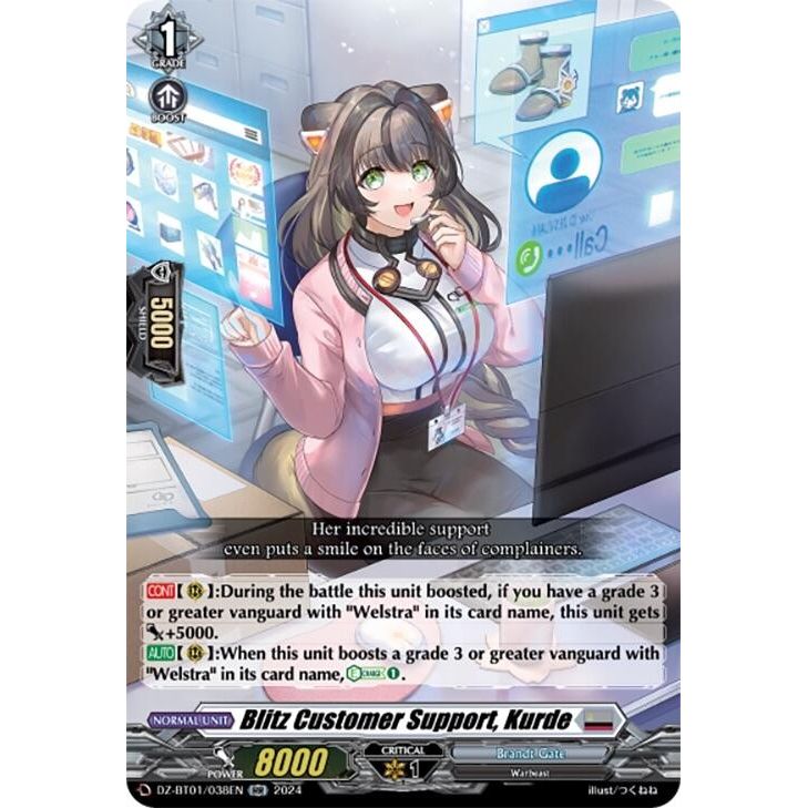 Image for Blitz Customer Support, Kurde (DZ-BT01/038EN) (DZ-BT01) - Cardfight Vanguard
