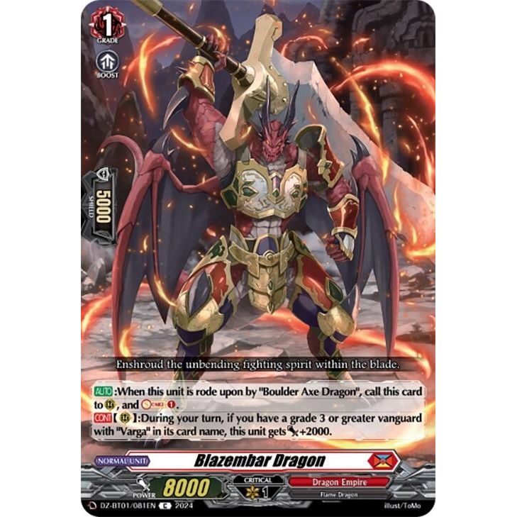Image for Blazembar Dragon (DZ-BT01/081EN) (DZ-BT01) - Cardfight Vanguard