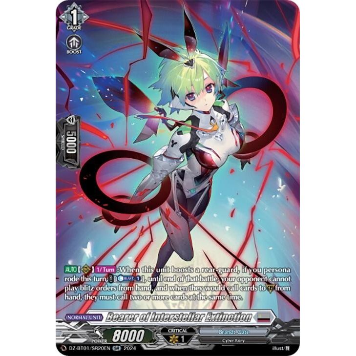 Image for Bearer of Interstellar Extinction (SR) (DZ-BT01/SR20EN) (DZ-BT01) - Cardfight Vanguard