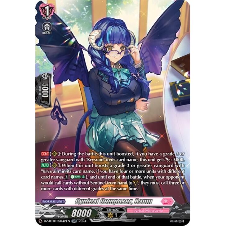 Image for Cynical Composer, Raum (SR) (DZ-BT01/SR42EN) (DZ-BT01) - Cardfight Vanguard