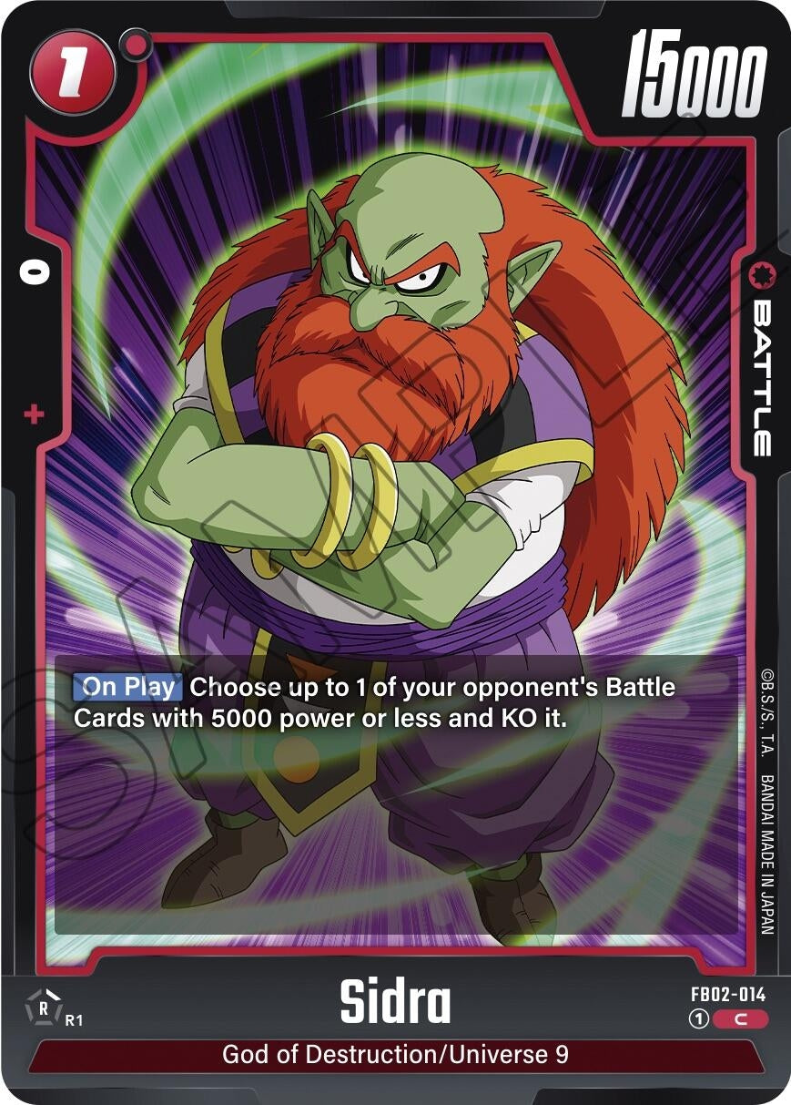 Image for Sidra (FB02-014) (FB02) - Dragon Ball Super: Fusion World