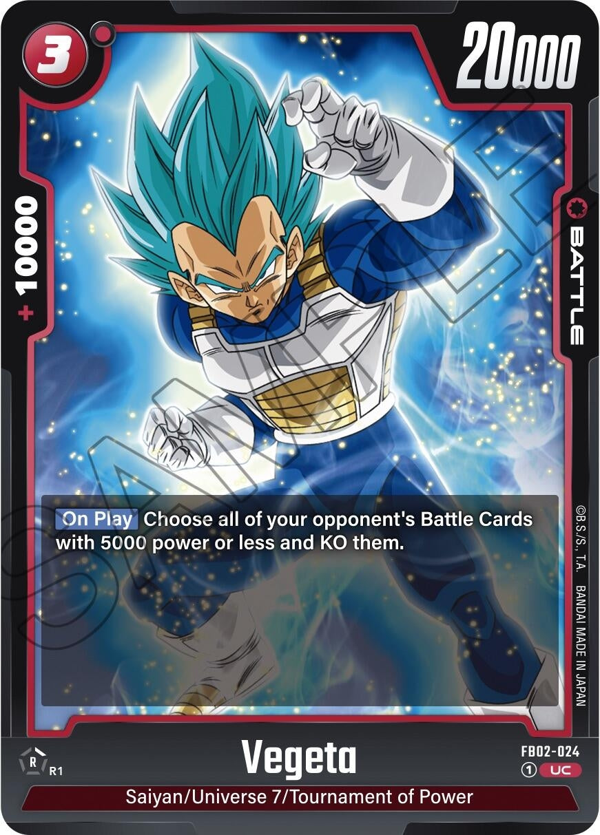 Image for Vegeta - FB02-024 (FB02-024) (FB02) - Dragon Ball Super: Fusion World