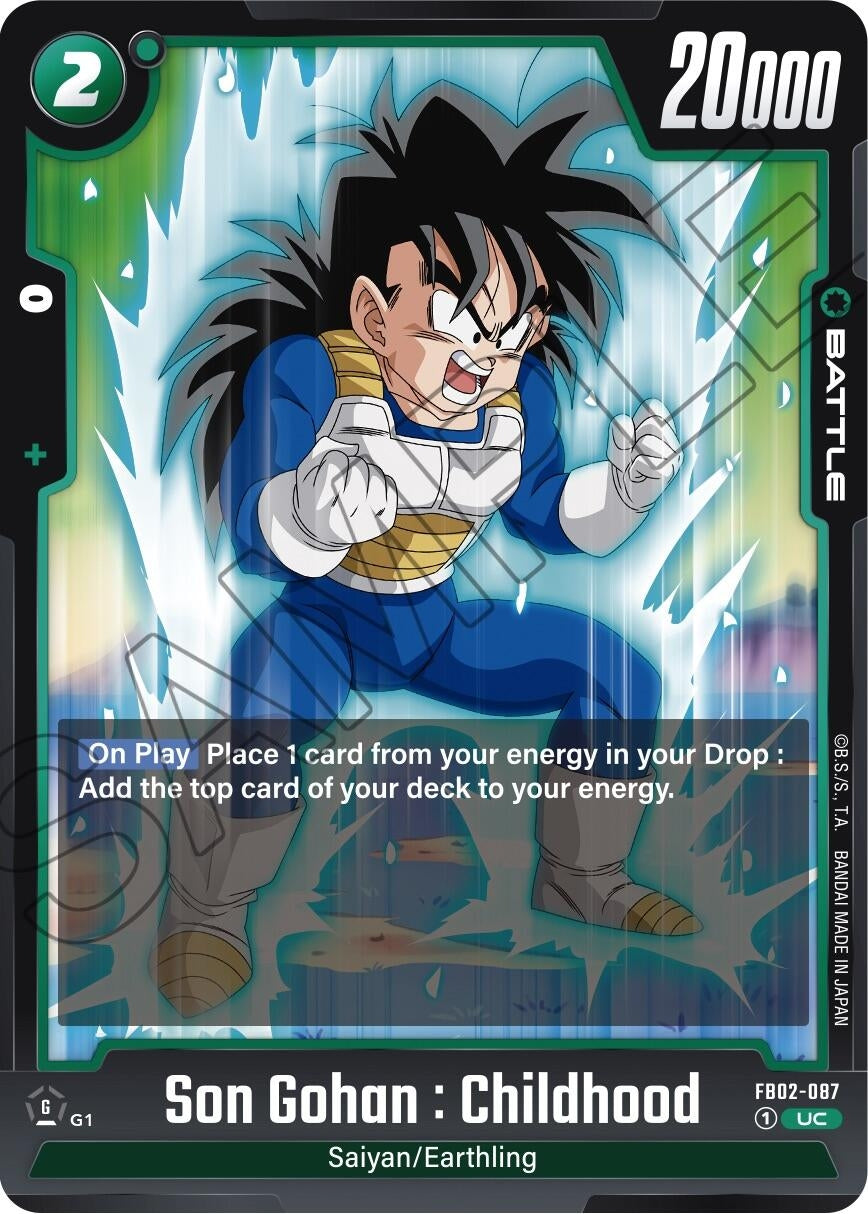 Image for Son Gohan : Childhood - FB02-087 (FB02-087) (FB02) - Dragon Ball Super: Fusion World