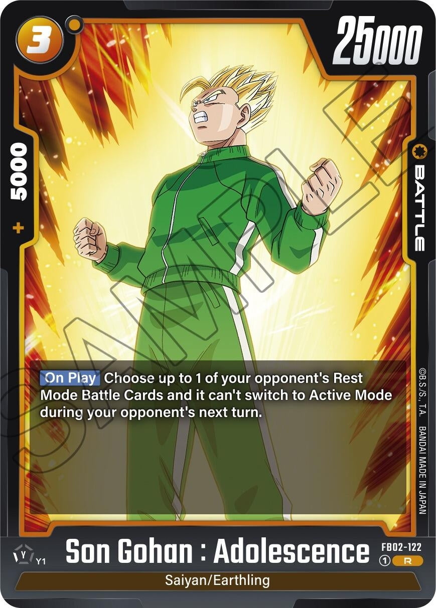 Image for Son Gohan : Adolescence - FB02-122 (FB02-122) (FB02) - Dragon Ball Super: Fusion World