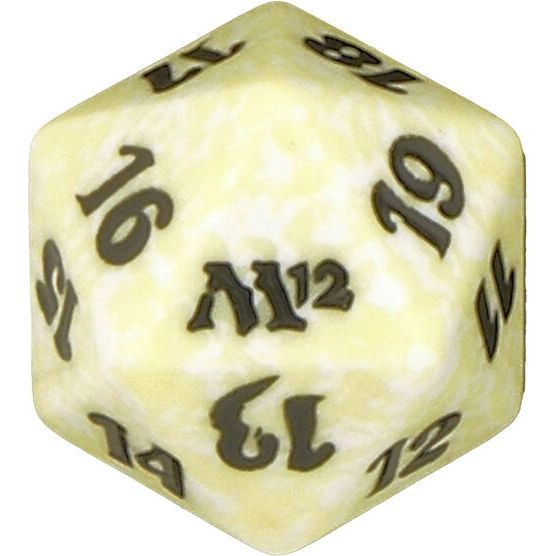 Image for Magic 2012 (M12) Spindown Die - White - Life Counters