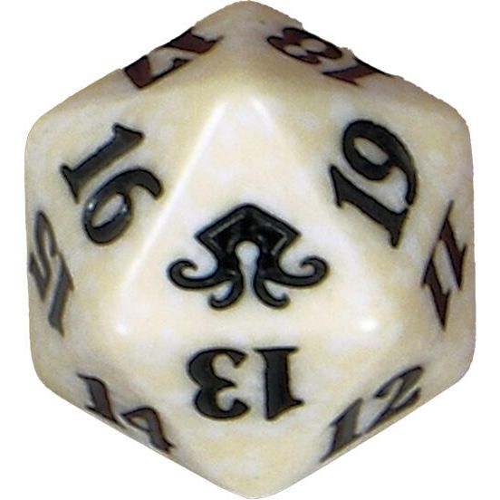 Image for Eldritch Moon Spindown Die - White - Life Counters