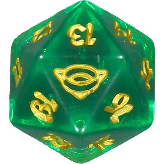 Image for Universes Beyond: The Lord of the Rings: Tales of Middle-earth Spindown Die - Bright Green - Life Counters