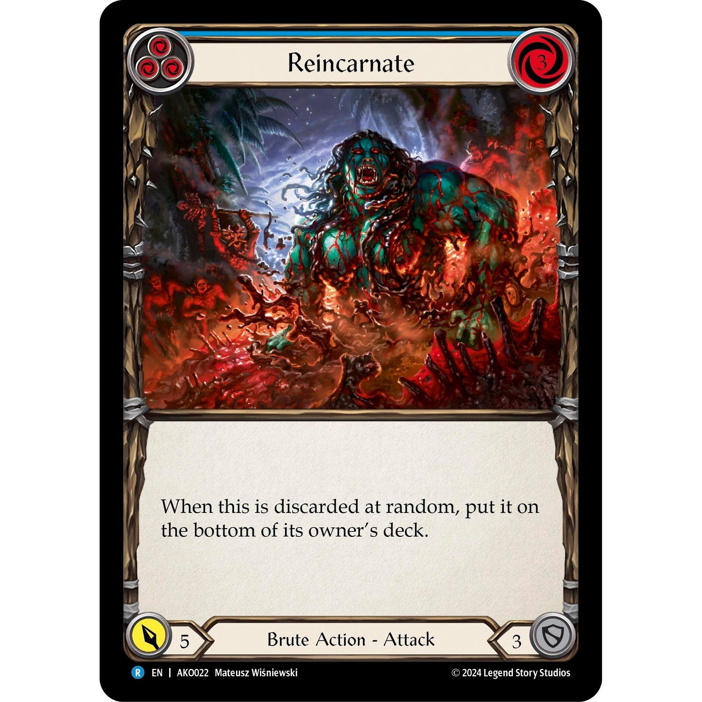 Image for Reincarnate (Blue) (AKO022) - Flesh and Blood TCG