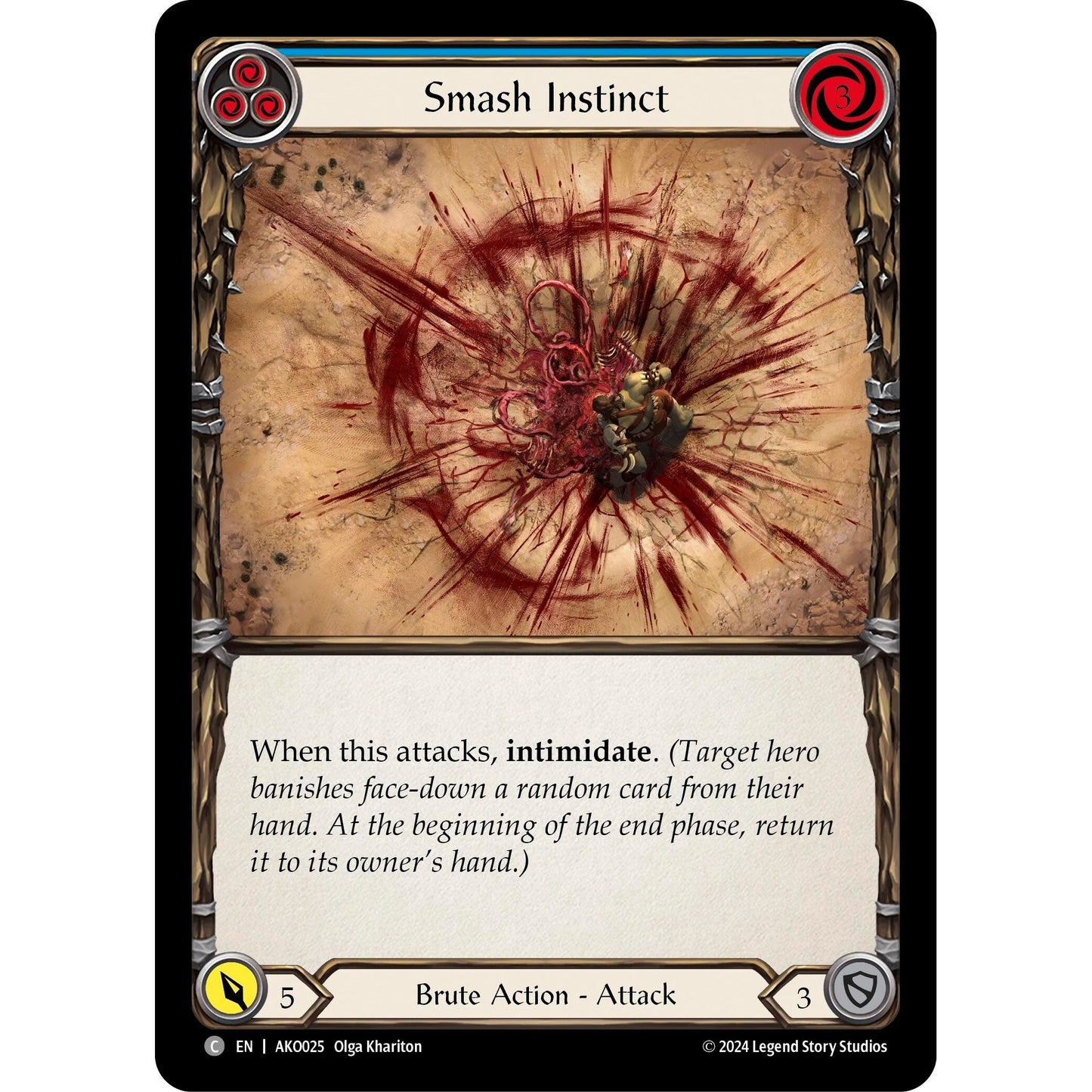 Image for Smash Instinct (Blue) (AKO025) - Flesh and Blood TCG