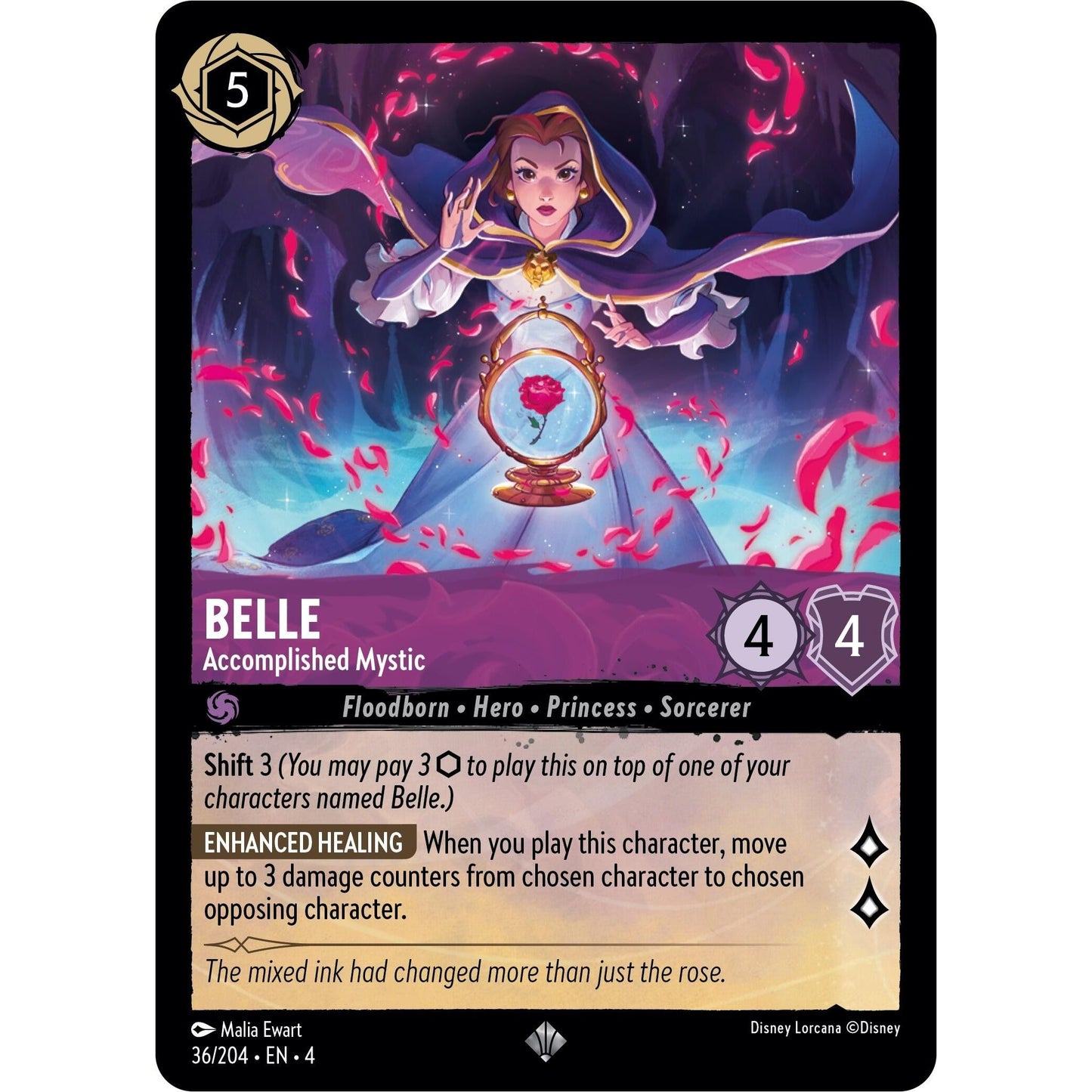 Image for Belle - Accomplished Mystic (36/204) (4) - Disney Lorcana