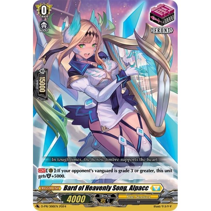 Image for Bard of Heavenly Song, Alpacc (D-PR/366EN) (D-PR) - Cardfight Vanguard