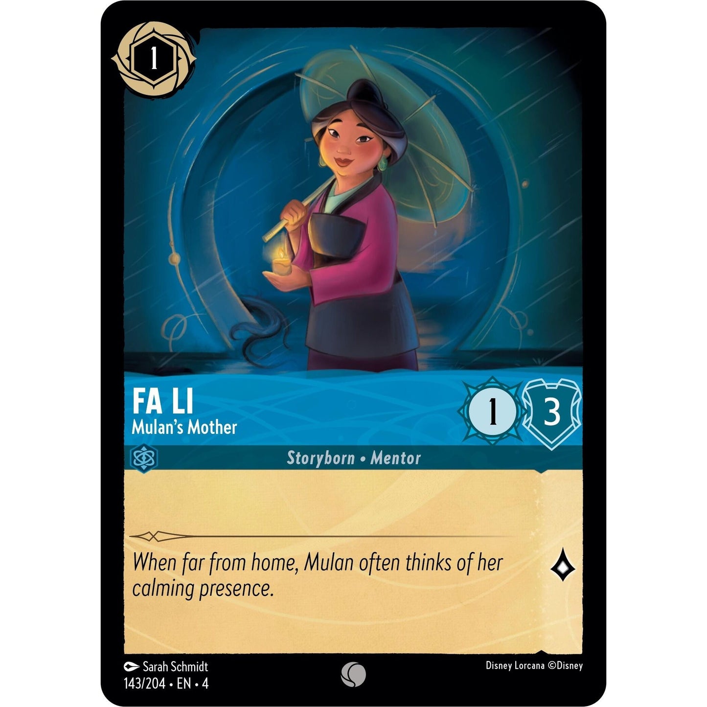 Image for Fa Li - Mulan's Mother (143/204) (4) - Disney Lorcana