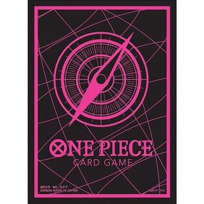 Image for One Piece Card Game Official Sleeves: Assortment 6 - Standard Black X Pink (70-Pack) - Card Sleeves