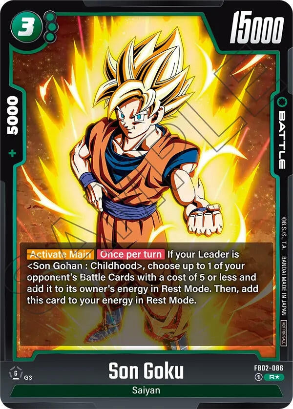 Image for Son Goku - FB02-086 (Championship Pack 01) (FB02-086) (DBSFW_TPR) - Dragon Ball Super: Fusion World