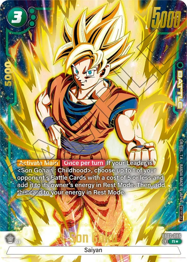 Image for Son Goku - FB02-086 (Championship Pack 01) (Gold) (FB02-086) (DBSFW_TPR) - Dragon Ball Super: Fusion World
