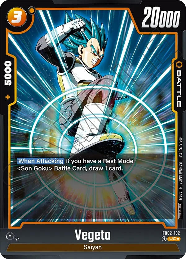 Image for Vegeta - FB02-132 (Championship Pack 01) (FB02-132) (DBSFW_TPR) - Dragon Ball Super: Fusion World