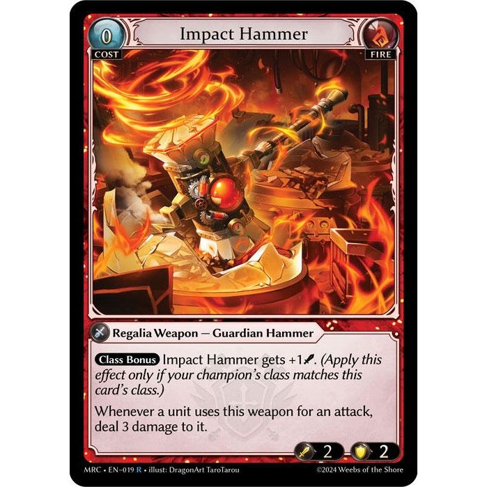 Image for Impact Hammer (019) (MRC) - Grand Archive TCG