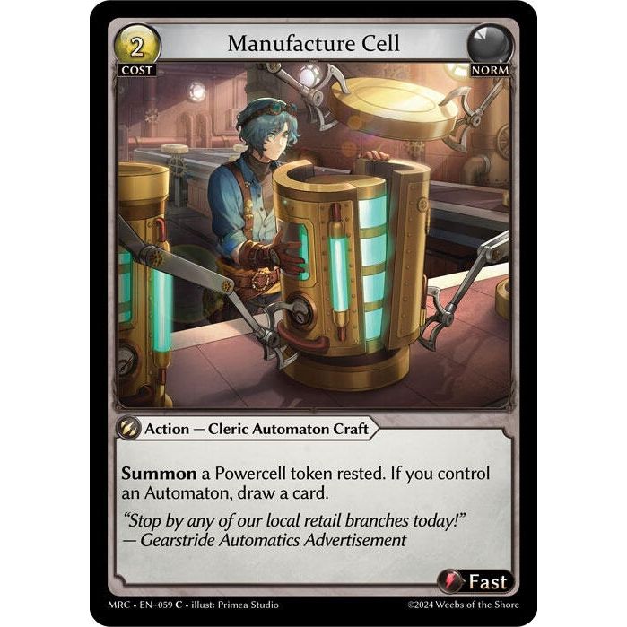Image for Manufacture Cell (059) (MRC) - Grand Archive TCG
