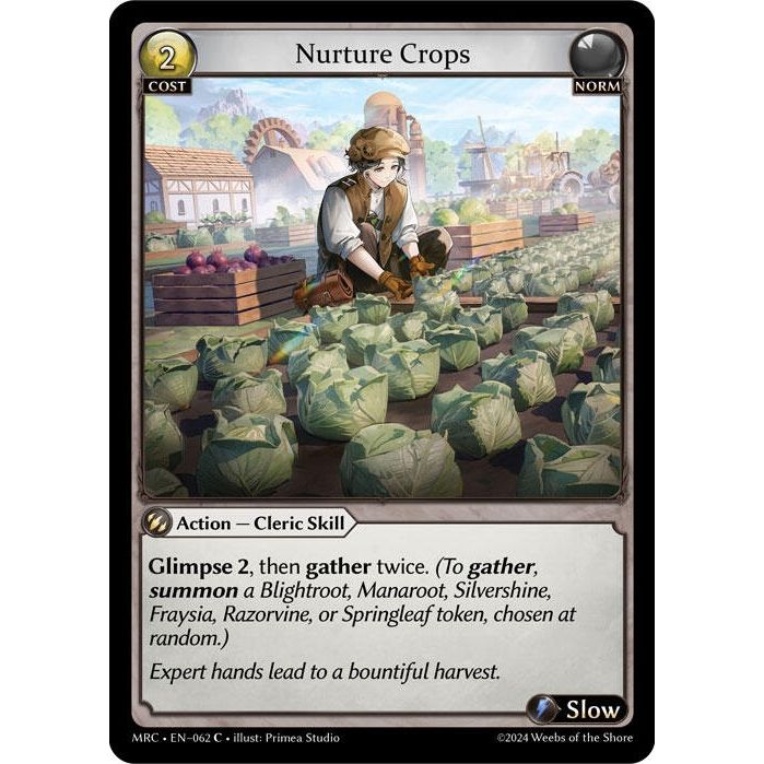 Image for Nurture Crops (062) (MRC) - Grand Archive TCG