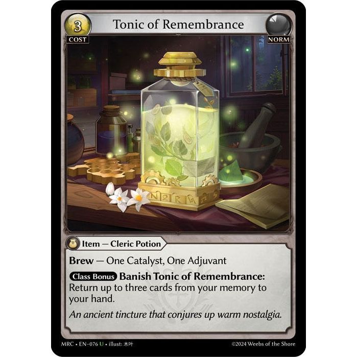 Image for Tonic of Remembrance (076) (MRC) - Grand Archive TCG