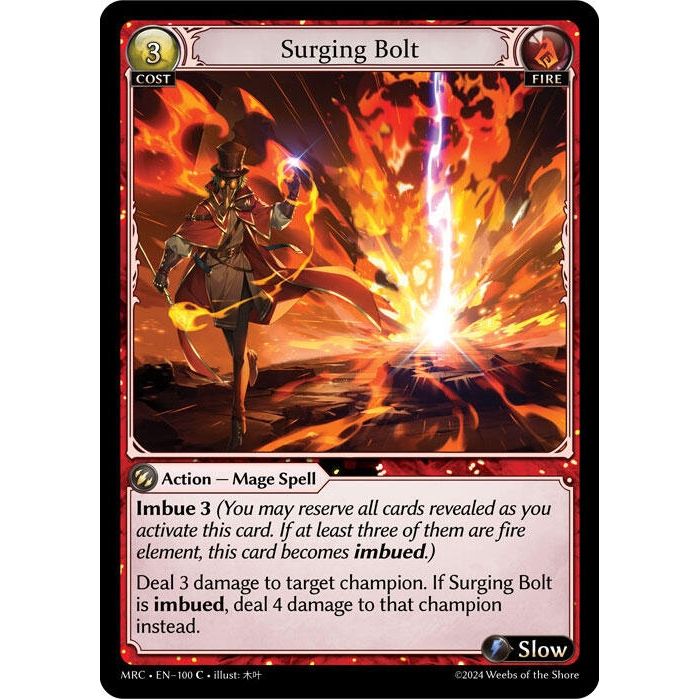 Image for Surging Bolt (100) (MRC) - Grand Archive TCG