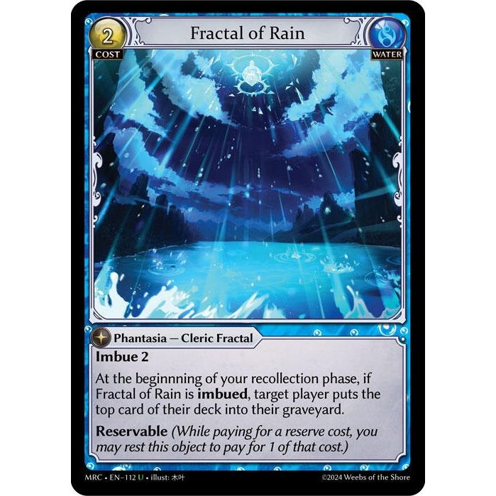 Image for Fractal of Rain (112) (MRC) - Grand Archive TCG