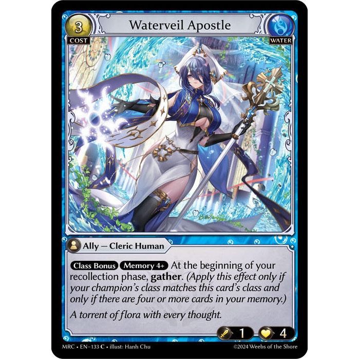 Image for Waterveil Apostle (133) (MRC) - Grand Archive TCG