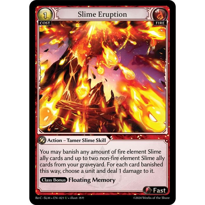 Image for Slime Eruption (021) (SLM) - Grand Archive TCG
