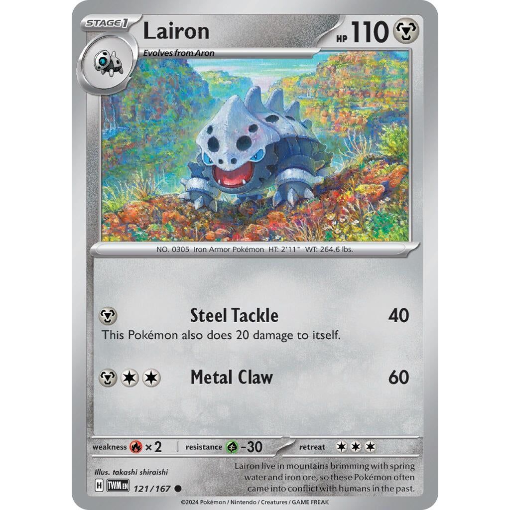 Image for Lairon (121/167) (TWM) - Pokemon