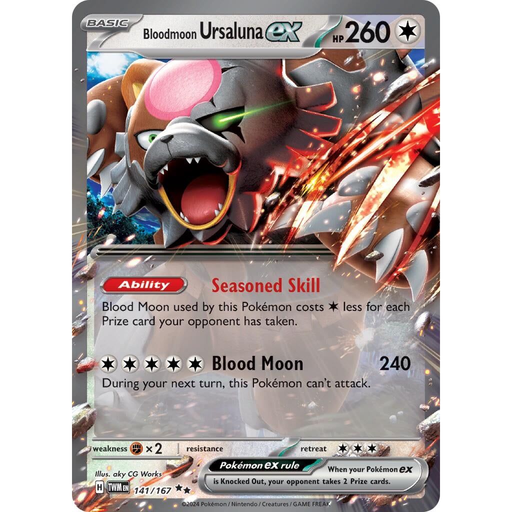 Image for Bloodmoon Ursaluna ex (141/167) (TWM) - Pokemon