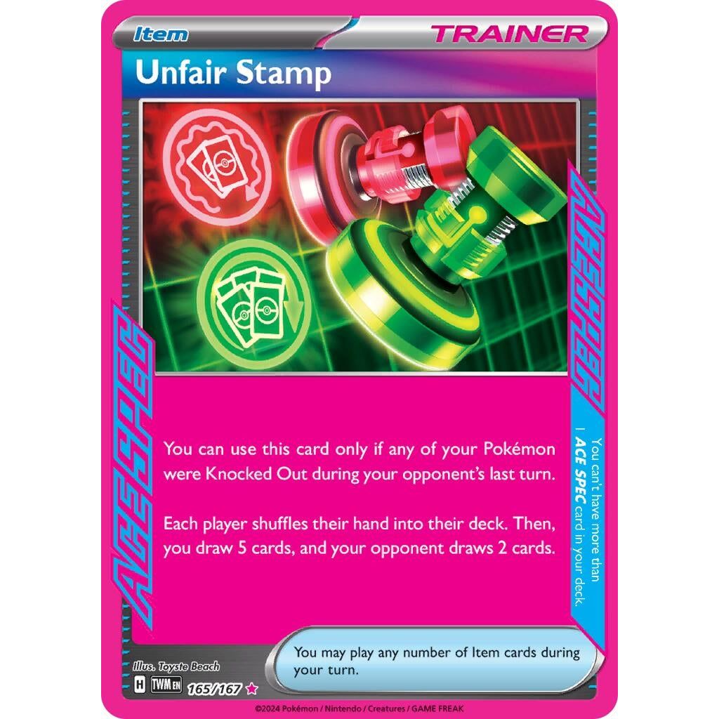 Image for Unfair Stamp (165/167) (TWM) - Pokemon