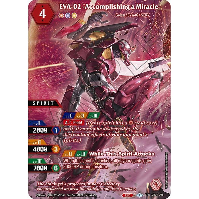 Image for EVA-02 -Accomplishing a Miracle- (SPR) (CB01-005) (CB01) - Battle Spirits Saga