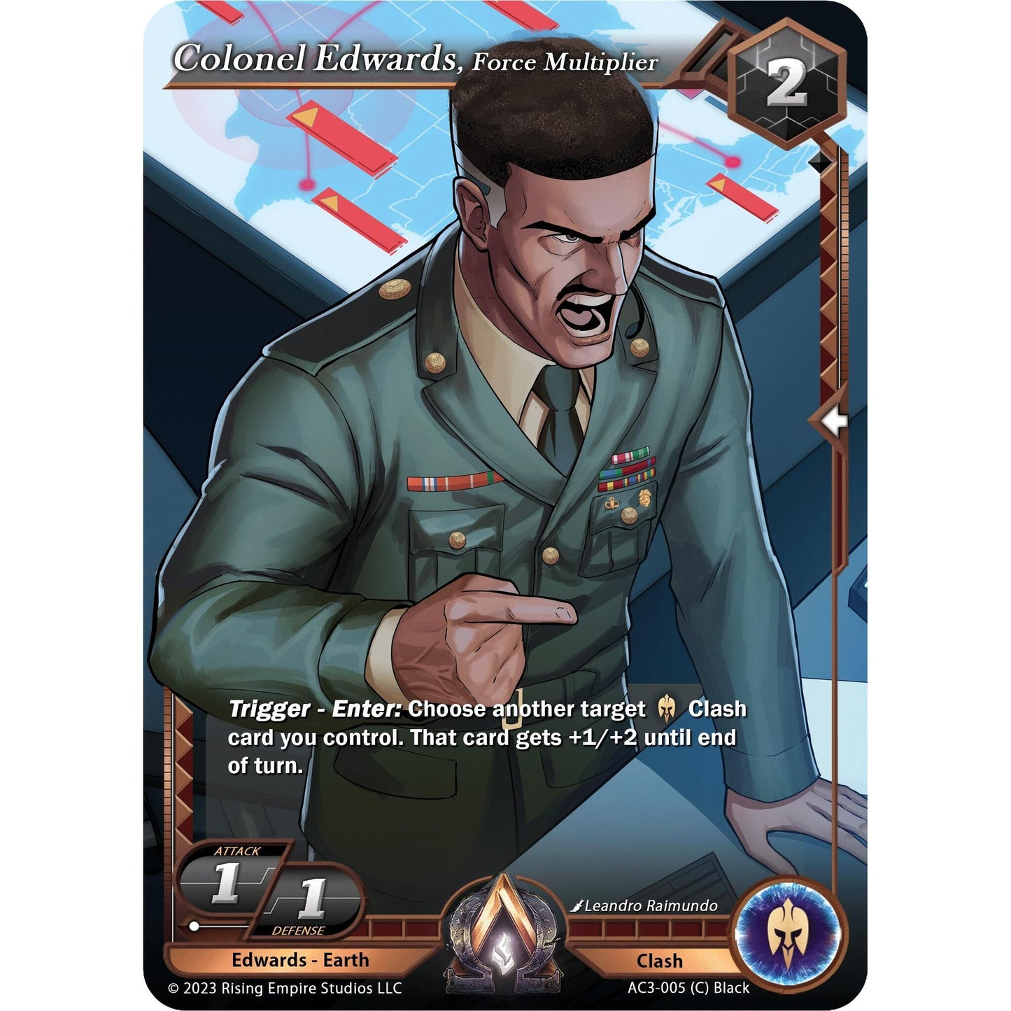 Image for Colonel Edwards, Force Multiplier (AC3-005) (AC3) - Alpha Clash
