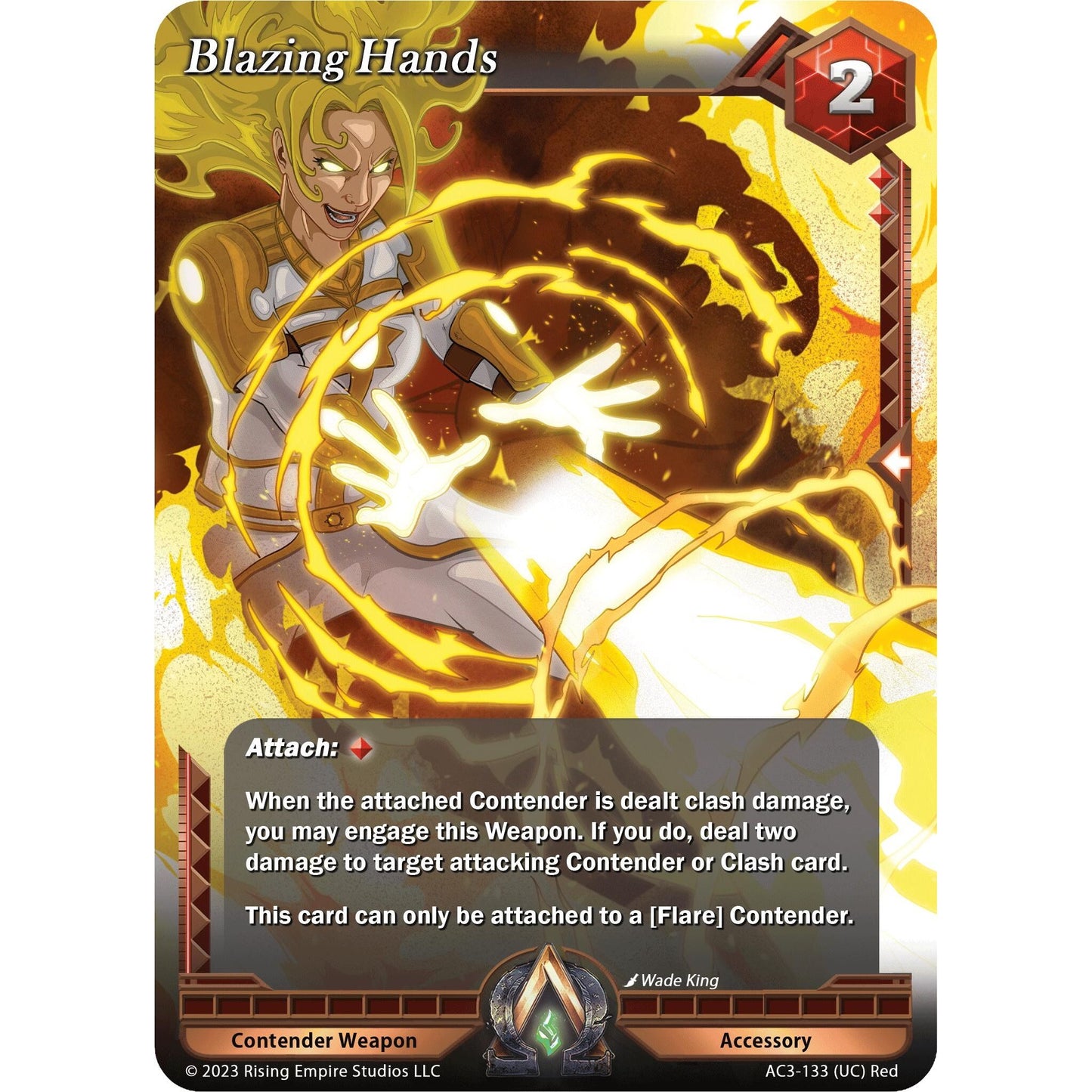 Image for Blazing Hands (AC3-133) (AC3) - Alpha Clash