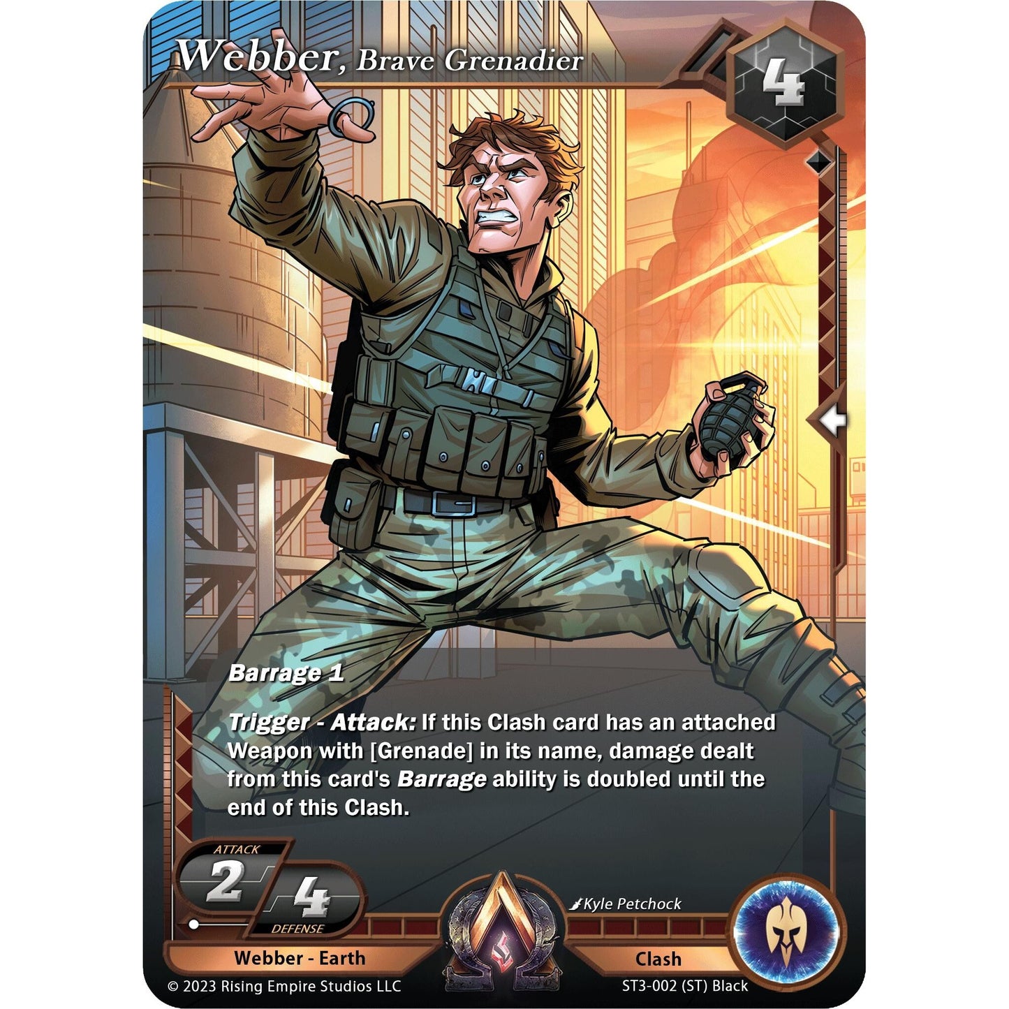 Image for Webber, Brave Grenadier (ST3-002) (AC3) - Alpha Clash