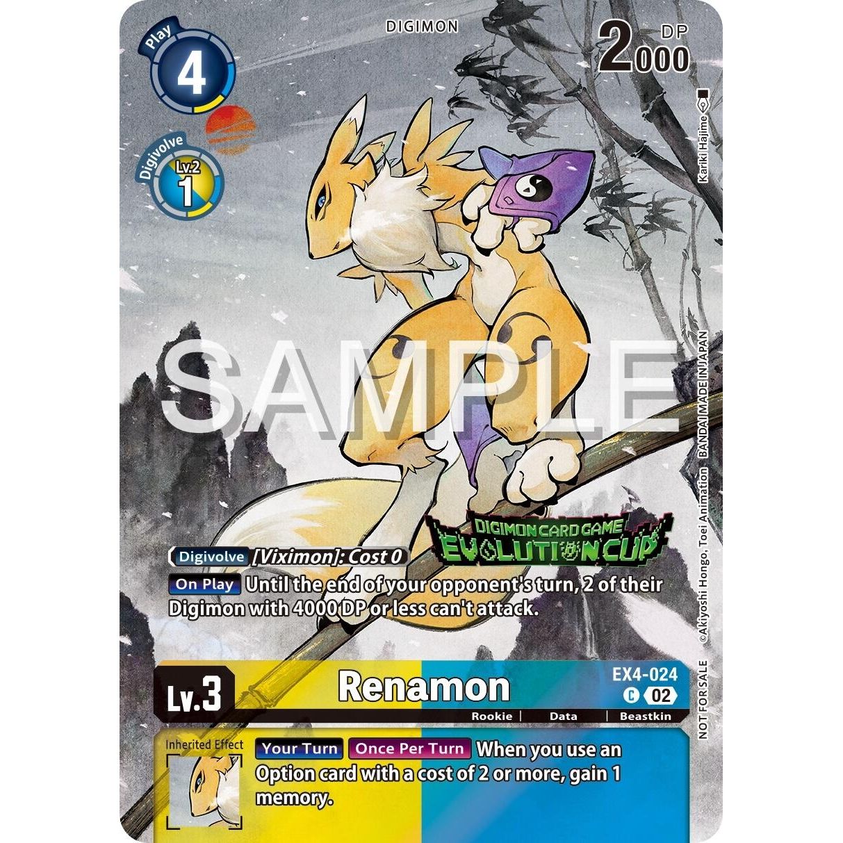 Image for Renamon - EX4-024 (2024 Evolution Cup) (EX4-024 C) (EX04) - Digimon Card Game