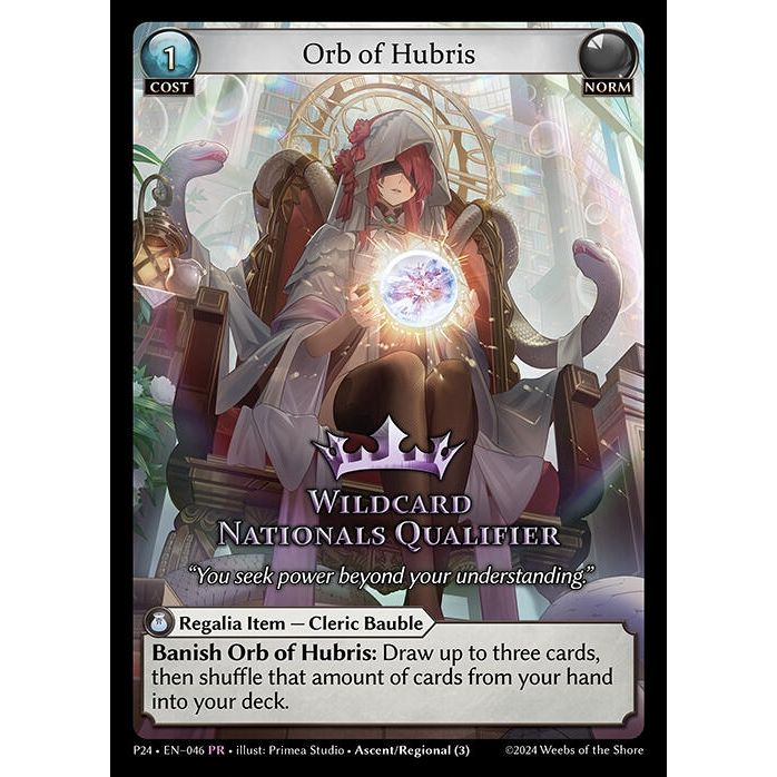 Image for Orb of Hubris (046) (P) - Grand Archive TCG