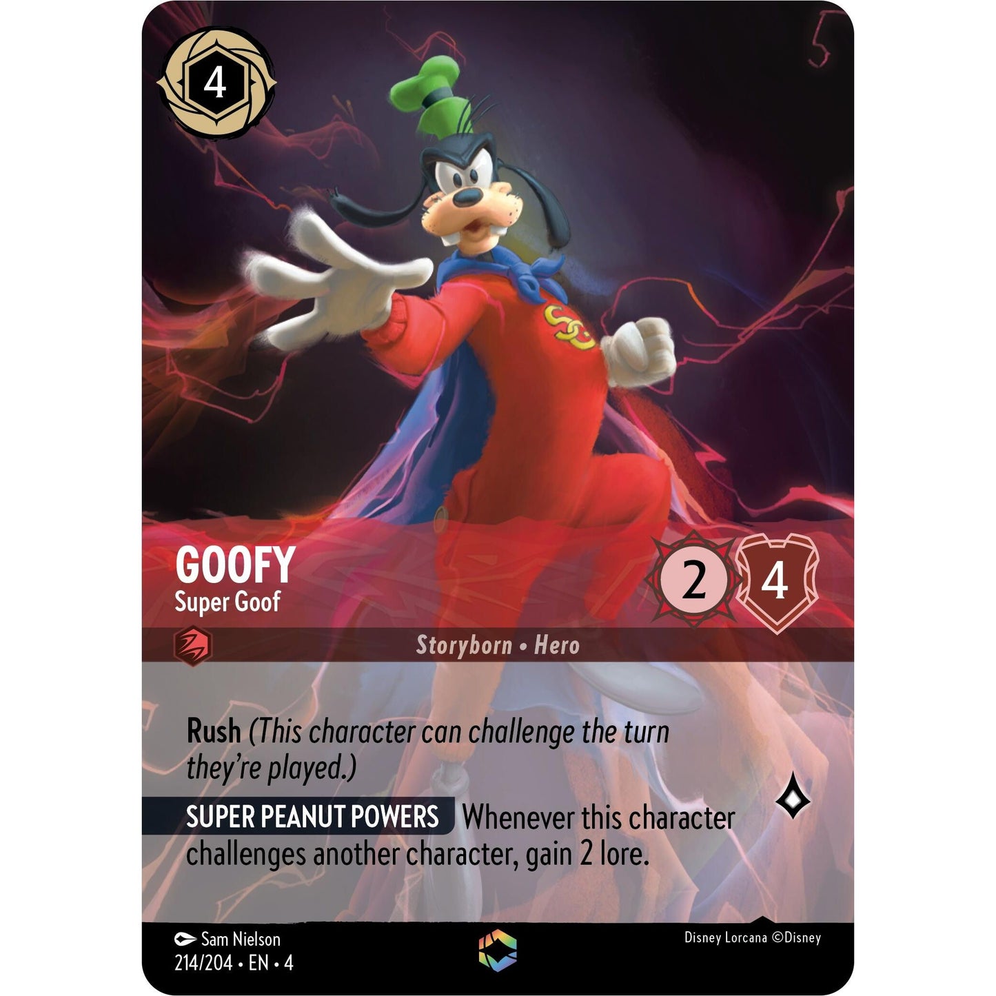 Image for Goofy - Super Goof (Enchanted) (214/204) (4) - Disney Lorcana