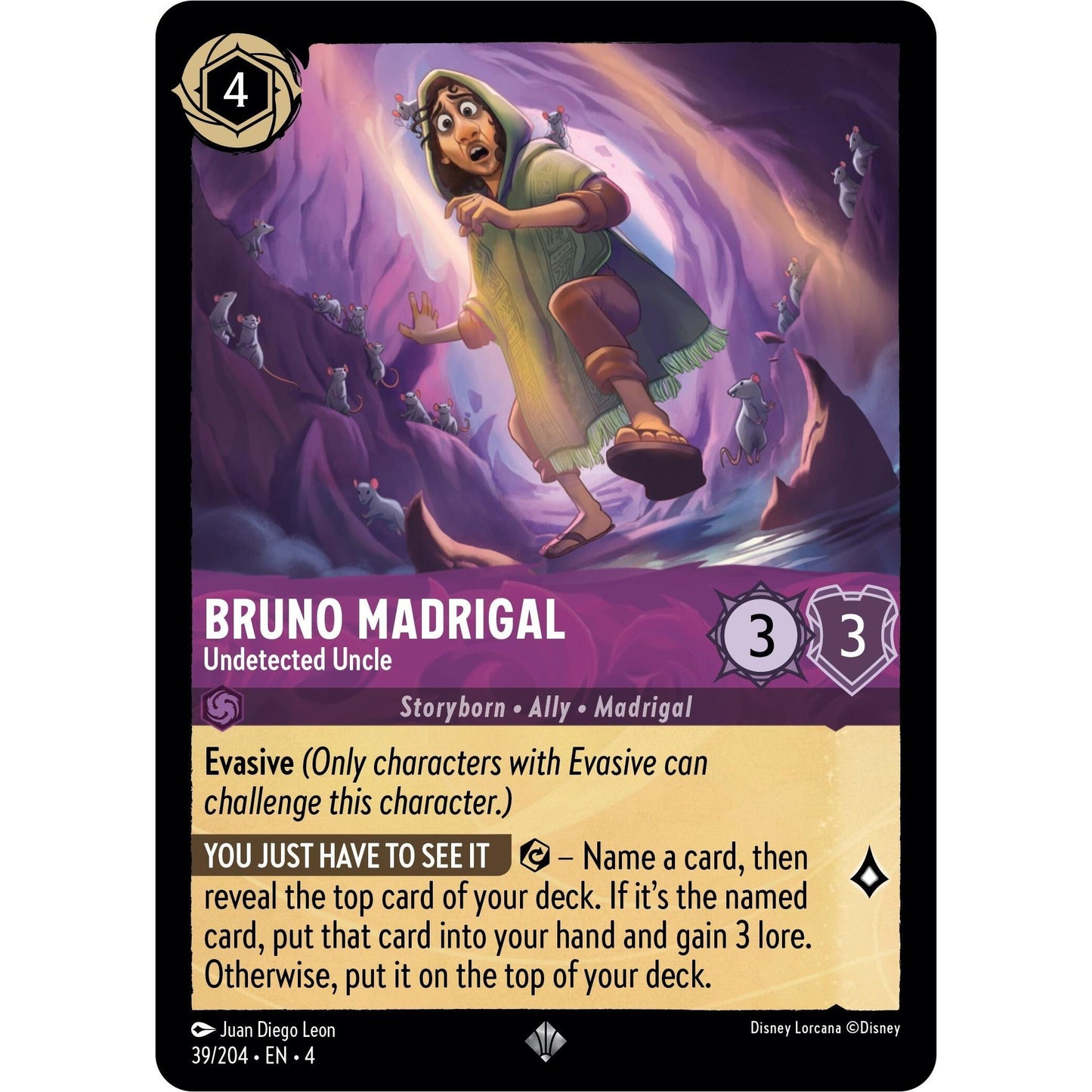 Image for Bruno Madrigal - Undetected Uncle (39/204) (4) - Disney Lorcana
