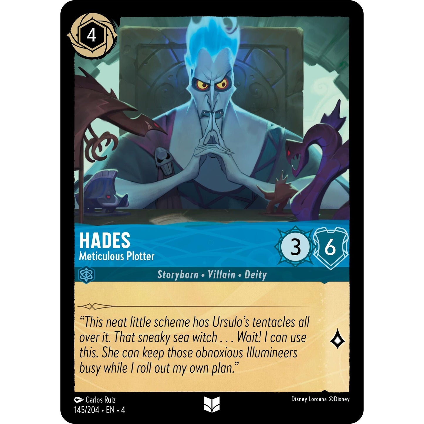 Image for Hades - Meticulous Plotter (145/204) (4) - Disney Lorcana