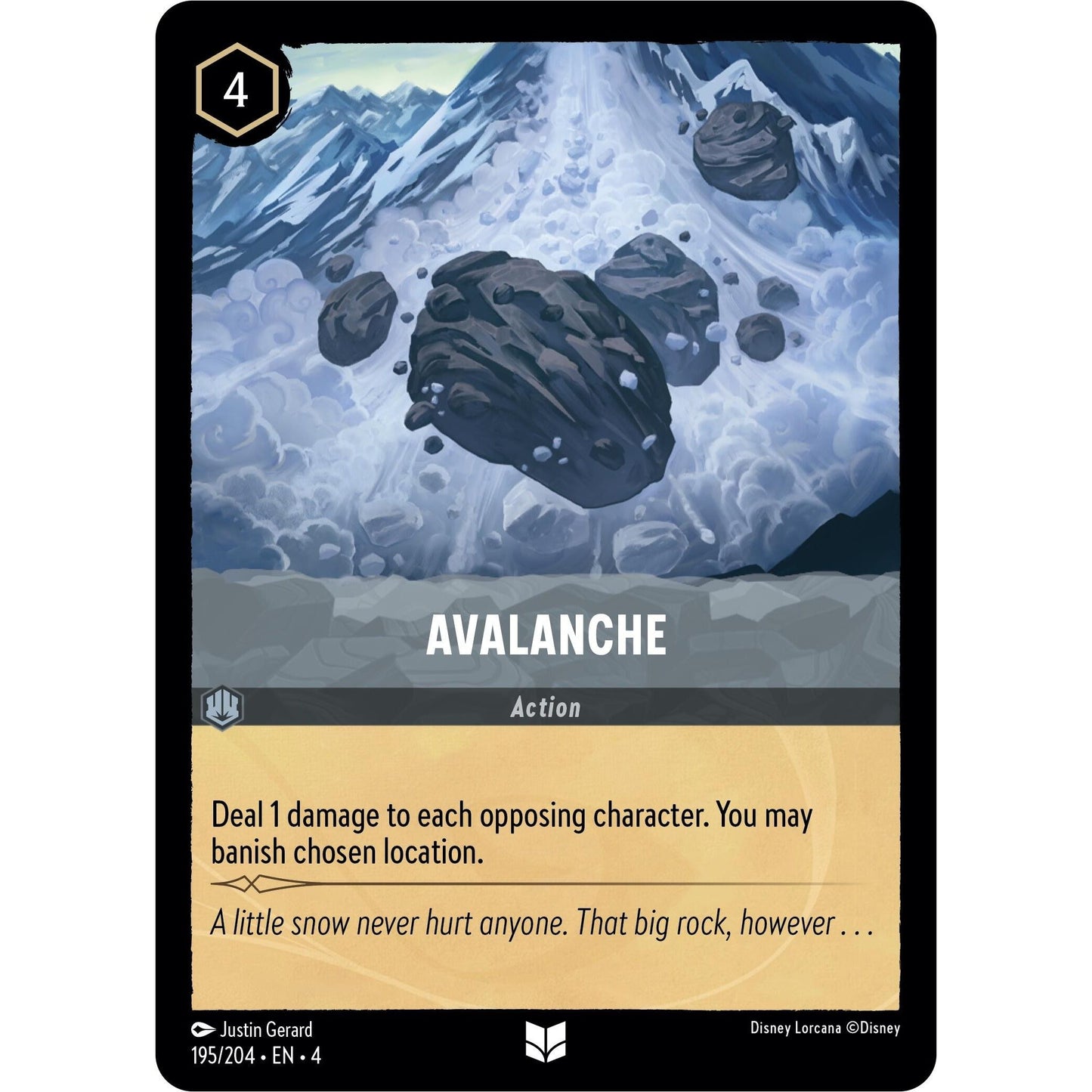 Image for Avalanche (195/204) (4) - Disney Lorcana